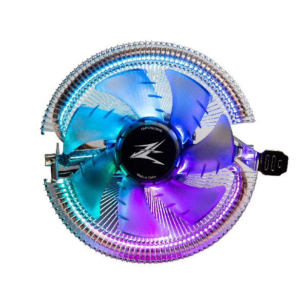 Zalman CNPS7600 RGB, Low profile, Flower Heat Sink CPU Cooler, TDP 95W, 92mm FAN, pwm, Tool-less Design, addressable RGB, Hydraulic Bearing, 800-2000 rpm, 32 dB(A), 25.8 CFM