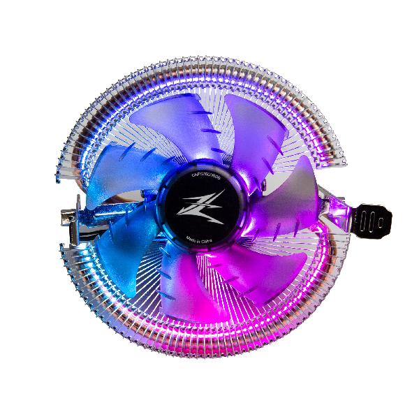 Zalman CNPS7600 RGB, Low profile, Flower Heat Sink CPU Cooler, TDP 95W, 92mm FAN, pwm, Tool-less Design, addressable RGB, Hydraulic Bearing, 800-2000 rpm, 32 dB(A), 25.8 CFM