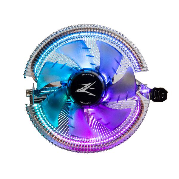Zalman CNPS7600 RGB, Low profile, Flower Heat Sink CPU Cooler, TDP 95W, 92mm FAN, pwm, Tool-less Design, addressable RGB, Hydraulic Bearing, 800-2000 rpm, 32 dB(A), 25.8 CFM