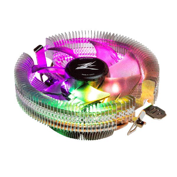 Zalman CNPS7600 RGB, Low profile, Flower Heat Sink CPU Cooler, TDP 95W, 92mm FAN, pwm, Tool-less Design, addressable RGB, Hydraulic Bearing, 800-2000 rpm, 32 dB(A), 25.8 CFM