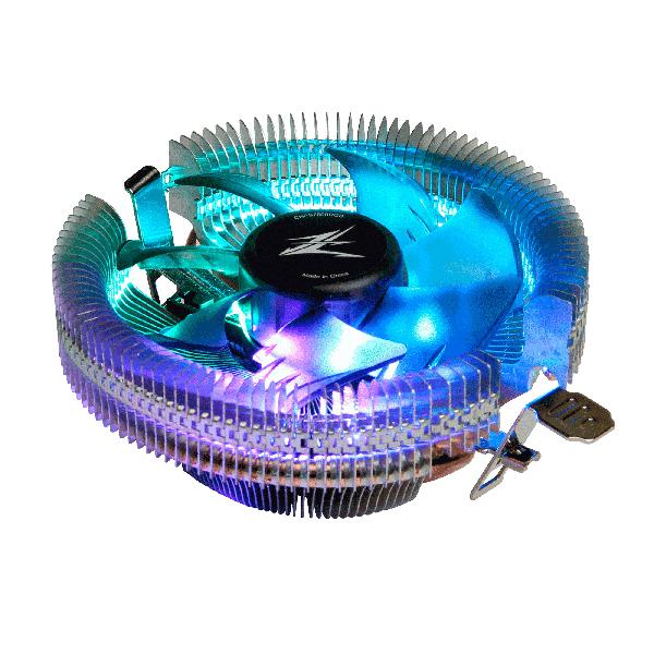Zalman CNPS7600 RGB, Low profile, Flower Heat Sink CPU Cooler, TDP 95W, 92mm FAN, pwm, Tool-less Design, addressable RGB, Hydraulic Bearing, 800-2000 rpm, 32 dB(A), 25.8 CFM