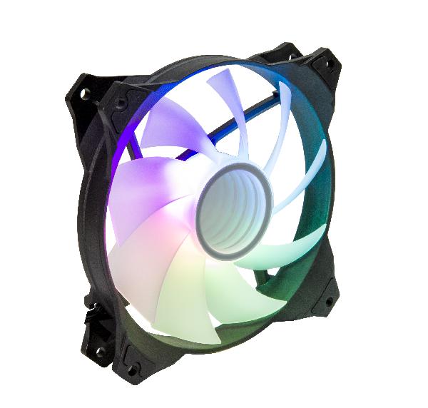 Zalman ZM-IF120 (3pack+ ZM-4PALC controller), 120mm Milky White aRGB Fan, infinity effect, 1,200 RPM, 21.0dB(A), 55.2CFM, 1-to-2 Addressable RGB LED Splitter Cable included