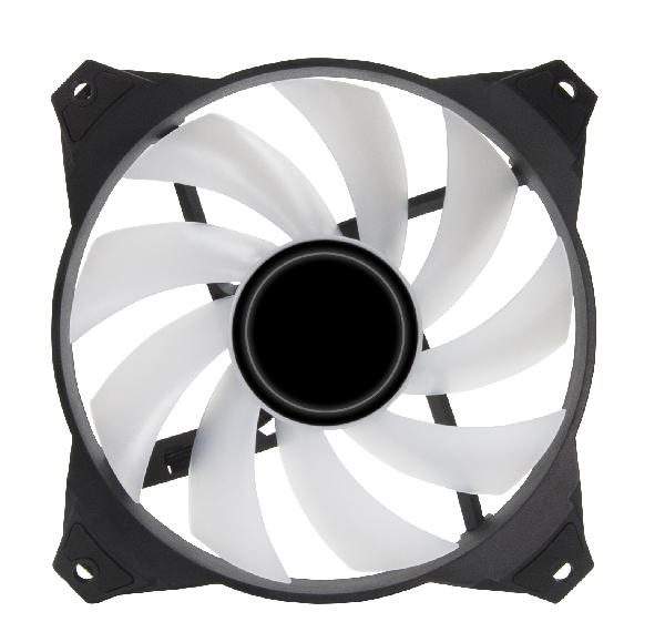 Zalman ZM-IF120 (3pack+ ZM-4PALC controller), 120mm Milky White aRGB Fan, infinity effect, 1,200 RPM, 21.0dB(A), 55.2CFM, 1-to-2 Addressable RGB LED Splitter Cable included