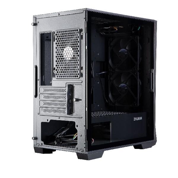 Zalman Z1 Iceberg - mATX Mid Tower PC Case/ Pre-installed fan : 2 x 120mm fan in front & 1 x 120mm fan in rear/ Support up to 240mm radiator at front/Top/ Drive bays : 2 x 2.5/3.5 & 3 x 2.5/ Tempered glass on left side/ Dimension : 360(D) x 210(W) x
