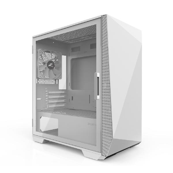 Zalman Z1 Iceberg White - mATX Mid Tower PC Case/ Pre-installed fan : 2 x 120mm fan in front & 1 x 120mm fan in rear/ Support up to 240mm radiator at front/Top/ Drive bays : 2 x 2.5/3.5 & 3 x 2.5/ Tempered glass on left side/ Dimension : 360(D) x 210