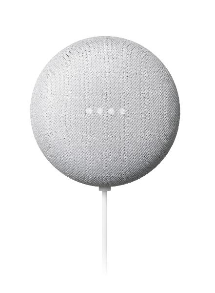 Google Nest Mini - Google Assistant, Smart Speaker, Rock Candy EU - Wit, Android, IOS, 4cm