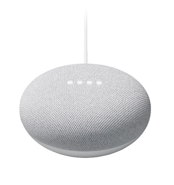 Google Nest Mini - Google Assistant, Smart Speaker, Rock Candy EU - Wit, Android, IOS, 4cm