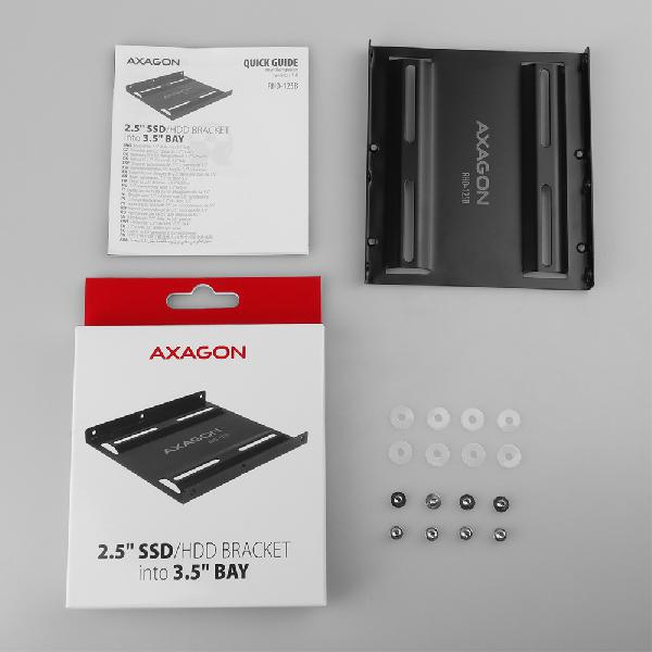 AXAGON RHD-125B Reduction for 1x 2.5 HDD into 3.5 position, black