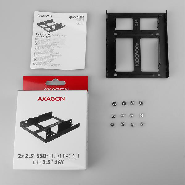 AXAGON RHD-225 Reduction for 2x 2.5 HDD into 3.5 position