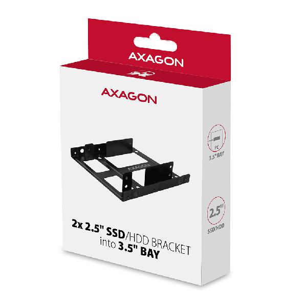 AXAGON RHD-225 Reduction for 2x 2.5 HDD into 3.5 position