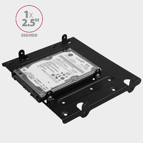 AXAGON RHD-435 Reduction for 4x 2.5 HDD (2x 2.5 HDD/SSD & 1x 3.5 HDD) into 5.25 position, black