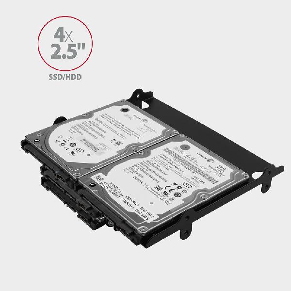 AXAGON RHD-435 Reduction for 4x 2.5 HDD (2x 2.5 HDD/SSD & 1x 3.5 HDD) into 5.25 position, black