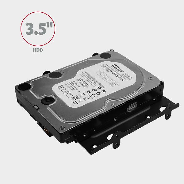 AXAGON RHD-435 Reduction for 4x 2.5 HDD (2x 2.5 HDD/SSD & 1x 3.5 HDD) into 5.25 position, black