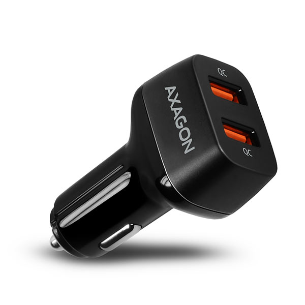 AXAGON PWC-DQC car charger 2x QC3.0, 36W, black *USBAF
