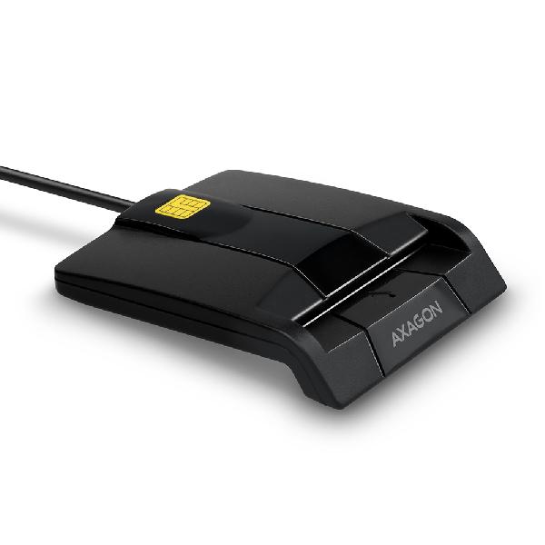 AXAGON CRE-SM3 USB Smart card FlatReader, 1.2m cable *USBAM *ID