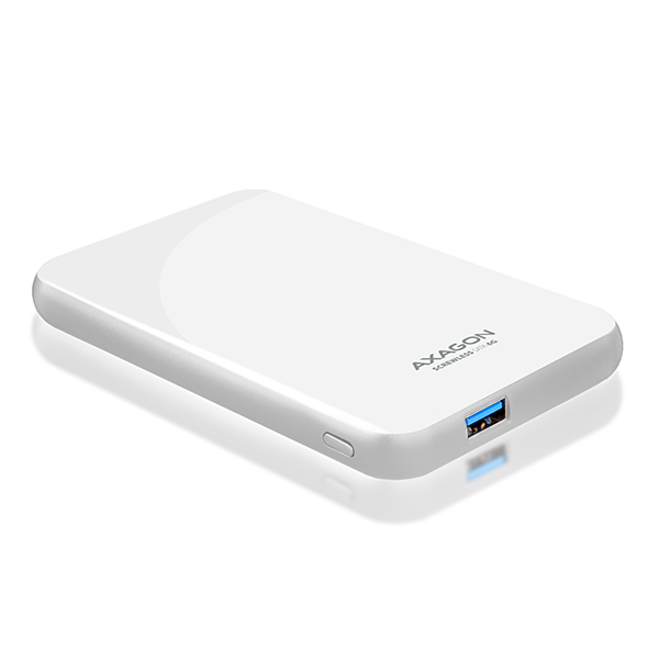 AXAGON EE25-S6 USB3.0 - SATA 6G 2.5 External SCREWLESS Box White *USBAM *USBAF *SATAF
