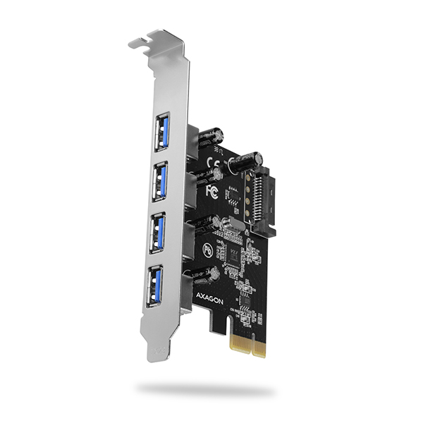 AXAGON PCEU-430VL PCIe Adapter 4x USB3.0 UASP VIA *PCIEM *USBAF