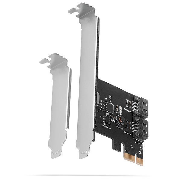 AXAGON PCES-SA2N PCIe Controller 2x internal SATA 6G port, ASM1061 + LP *PCIEM *SATAM