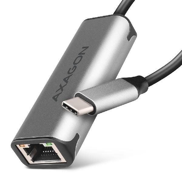 AXAGON ADE-25RC Type-C USB3.2 Gen 1 - 2.5 Gigabit Ethernet 10/100/1000/2500 Adapter, titan grey