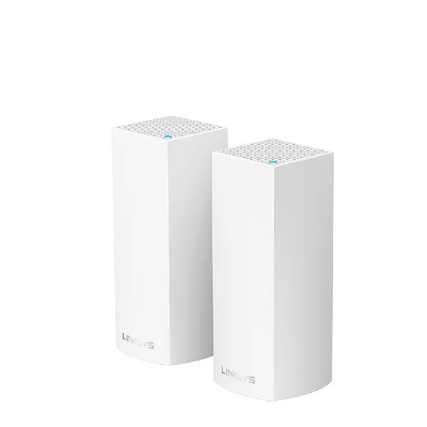 Linksys velop ac4400 multiroom WiFi systeem - whole home mesh wi-fi system - set van 2 nodes - bluetooth 4.0, 802.11a/b/g/n/ac - tri-band - vb