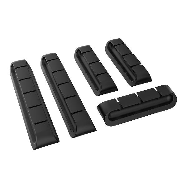 Akasa Cable Cord Holder, 3x3-port + 2x5-port, black colour