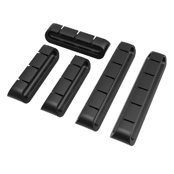 Akasa Cable Cord Holder, 3x3-port + 2x5-port, black colour
