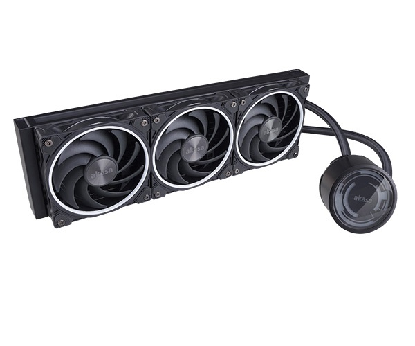 Akasa SOHO 360 Dusk Edition, Triple radiator liquid CPU cooler ARGB LED, Black