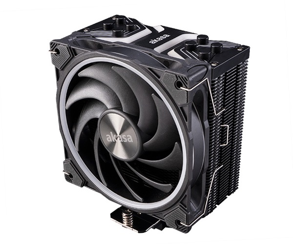 Akasa SOHO H4, LGA1700 Edition,4 Heatpipes,aRGB fan,Black fins