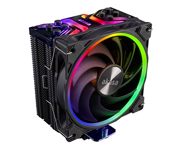 Akasa SOHO H4, LGA1700 Edition,4 Heatpipes,aRGB fan,Black fins