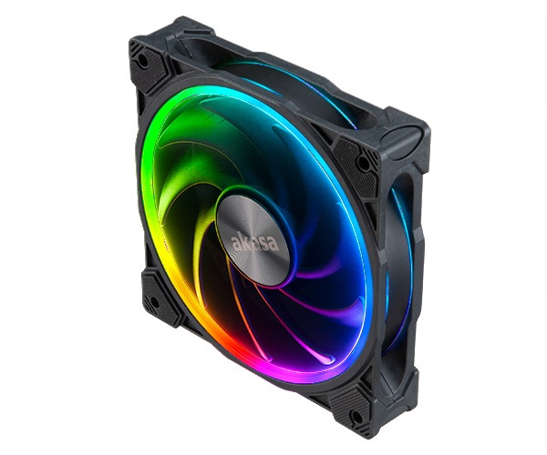 Akasa SOHO AR14, 14cm ARGB PWM fan with advanced blade design