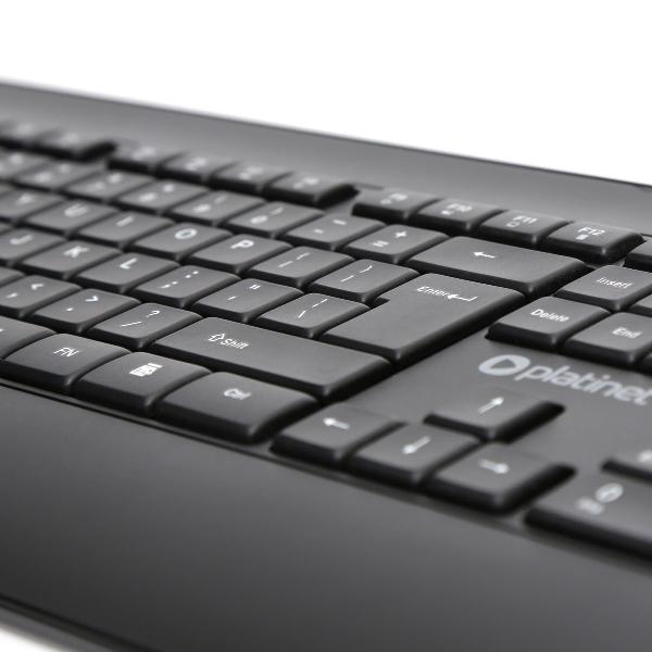 Platinet keyboard K110 - 104 keys, 1,2 m USB, 449.2*192.4*22 mm, 8 mln x keystroke