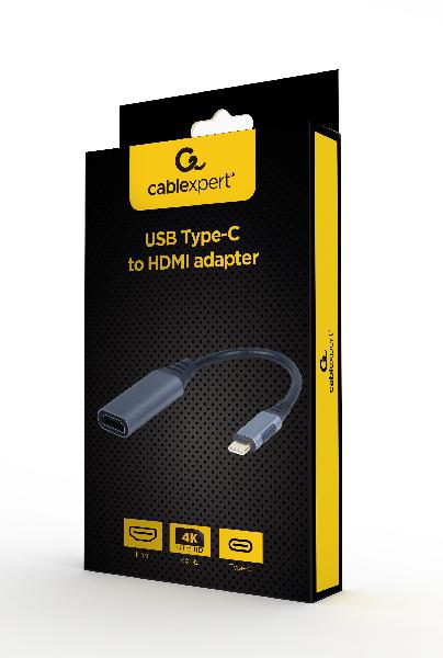 Gembird USB-C naar HDMI adapter kabel 0.15 meter, *USBCM, *HDMIM