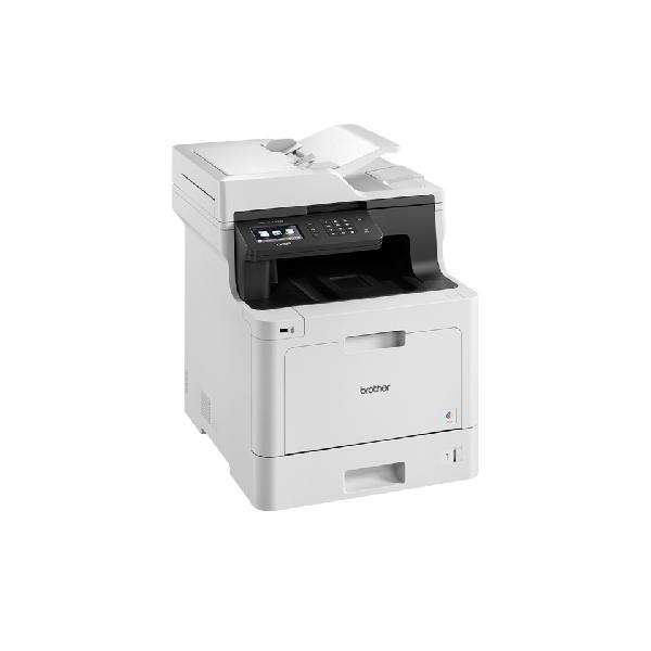 Brother DCP-L8410CDW Kleur A4 AIO laserprinter. 31ppm. (z/w/kleur). 512mb. 250 vel papierlade uitbreidbaar. 9.3cm touch screen. LAN/WLAN
