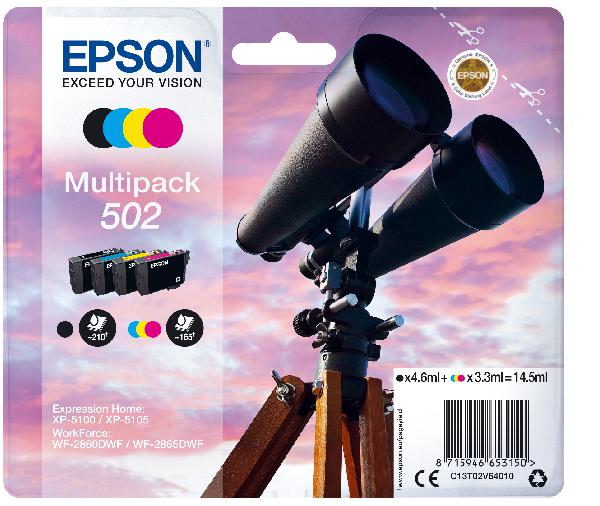 Epson 502 Multipack Z/C/M/G 14,5ml(Origineel) binoculars