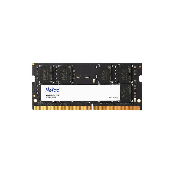 Netac Basic SO DDR4-2666 8G C19, SODIMM 260-Pin DDR4 / NB, DDR4-2666, PC4-21300, 8G x 1, 19-19-19-43, 1.2V, JEDEC, Single Channel