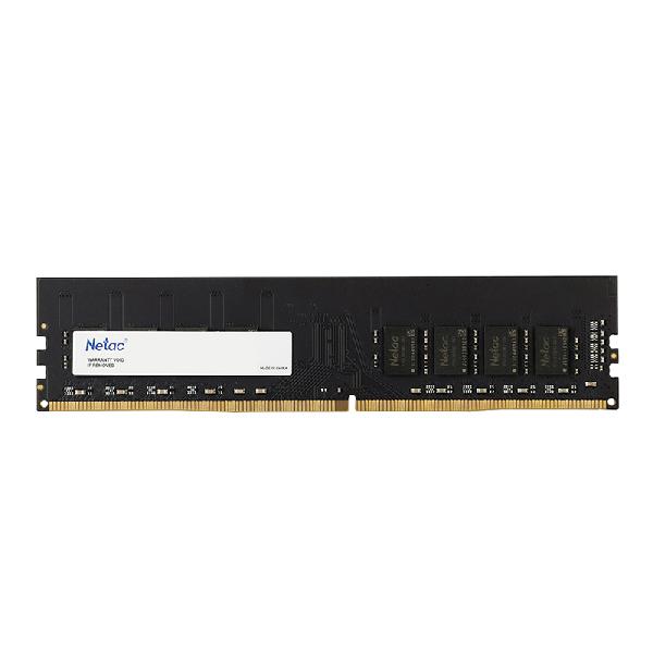 Netac Basic DDR4-3200 8G C16, UDIMM 288-Pin DDR4 / PC, DDR4-3200, PC4-25600, 8G x 1, 16-20-20-40, 1.35V, XMP, Single Channel