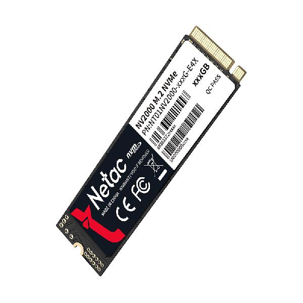 Netac NV2000 PCIe 3 x4 M.2 2280 NVMe 3D NAND SSD 256GB, R/W up to 2500/1000MB/s