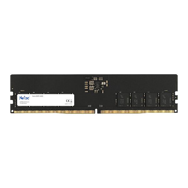 Netac Basic DDR5-4800 16GB C40, U-DIMM 288-Pin DDR5 / PC, DDR5-4800, PC5-38400, 16G x 1, 40-40-40-77, 1.1V, N/A, Single Channel
