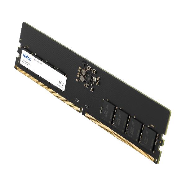 Netac Basic DDR5-4800 16GB C40, U-DIMM 288-Pin DDR5 / PC, DDR5-4800, PC5-38400, 16G x 1, 40-40-40-77, 1.1V, N/A, Single Channel