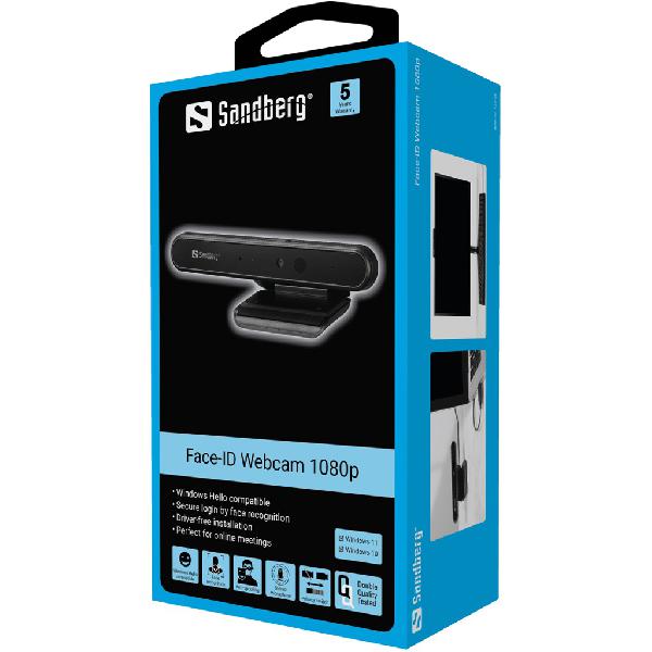 Sandberg Face-ID Webcam 1080p