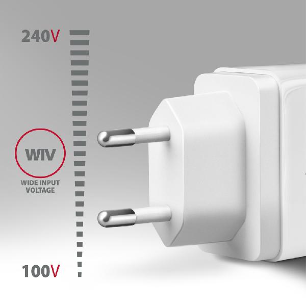 AXAGON ACU-QC19W wall charger 1x QC3.0/AFC/FCP/SMART, 19W, white