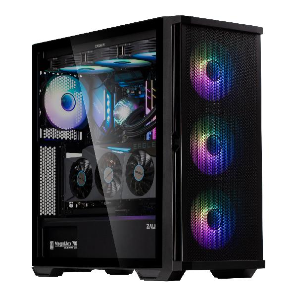 Zalman Z10 Duo - ATX Mid-Tower Case/ Pre-installed fan: 3x 120mm(Front), 1x 120mm(Rear)/ T/G Side Panel, Mesh and Glas Front Panel/ Dust Filter at Front/ 1x USB Type-C applied/ GPU Support Brace Included/ Dimension : 481 x 220 x 488 (H)mm