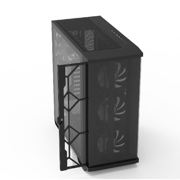 Zalman Z10 Duo - ATX Mid-Tower Case/ Pre-installed fan: 3x 120mm(Front), 1x 120mm(Rear)/ T/G Side Panel, Mesh and Glas Front Panel/ Dust Filter at Front/ 1x USB Type-C applied/ GPU Support Brace Included/ Dimension : 481 x 220 x 488 (H)mm