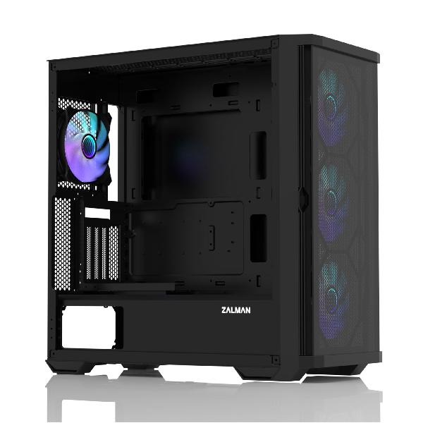 Zalman Z10 Duo - ATX Mid-Tower Case/ Pre-installed fan: 3x 120mm(Front), 1x 120mm(Rear)/ T/G Side Panel, Mesh and Glas Front Panel/ Dust Filter at Front/ 1x USB Type-C applied/ GPU Support Brace Included/ Dimension : 481 x 220 x 488 (H)mm