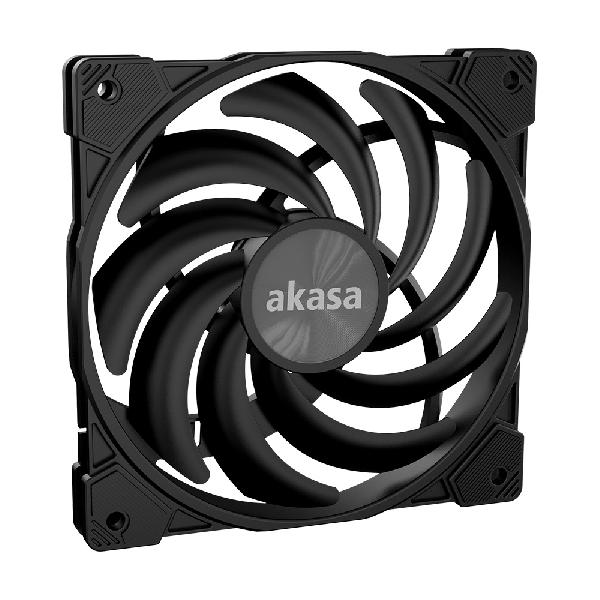 Akasa ALUCIA XS12, Premium slim 120mm fan, Hadal Black