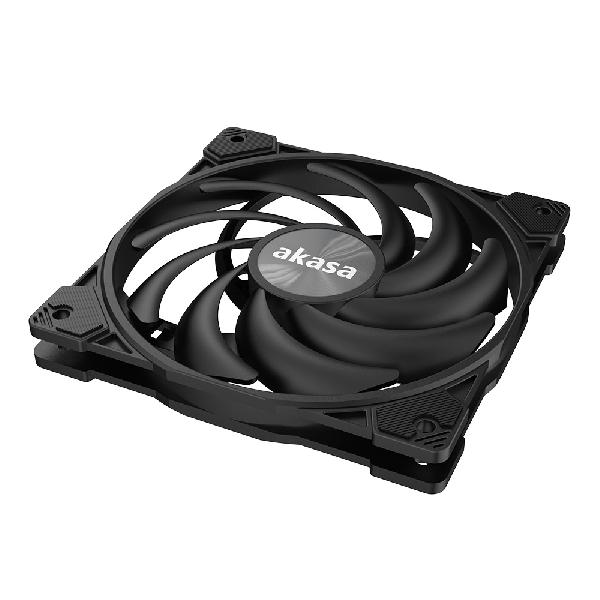 Akasa ALUCIA XS12, Premium slim 120mm fan, Hadal Black