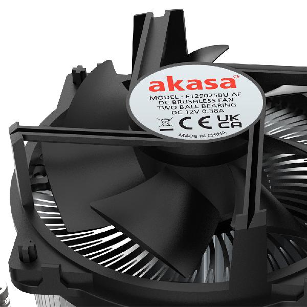 Akasa Intel LGA1700, copper core, screw+backplate cooler,2 ball