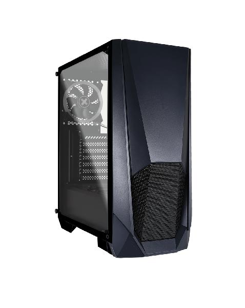 Xilence Xilent Blast Black, ATX tempered glass window case, 2 x 120 mm ARGB PWM fan included