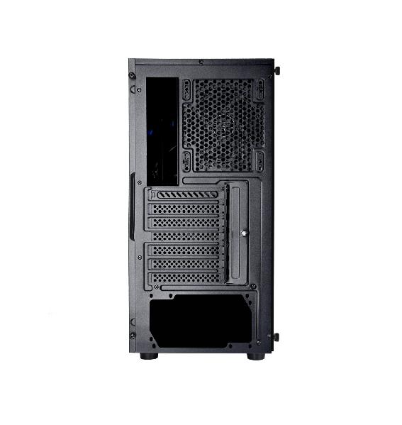 Xilence Xilent Blast Black, ATX tempered glass window case, 2 x 120 mm ARGB PWM fan included