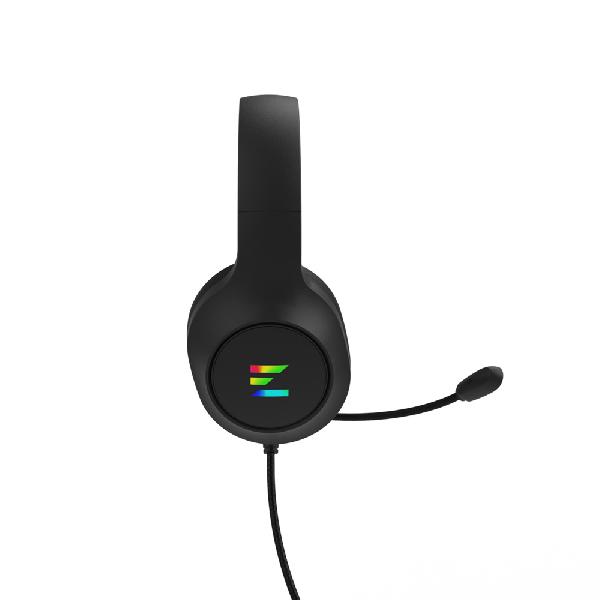 Zalman ZM-HPS310 BK - Wired Gaming Headset (RGB lighting)/ Virtual 7.1CH Surround Sound/ 50mm Speaker Drivers/ Flexible omnidirectional mic/ Adjustable Headband,/ Conveninet Controller for volume, LED & microphone/ Light Weight (243g)